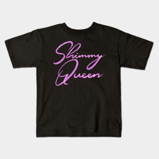 Shimmy Queen Sparkly Pink Kids T-Shirt